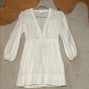 Milly White Long Sleeve Dress